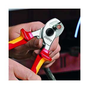 Knipex-95 16 165 T ตัดสายชุบโครเมี่ยม, ที่จับหุ้มฉนวนด้วยที่จับหลายองค์ประกอบ, VDE-tested, กับ INSUL แบบบูรณาการ - Product Image 2