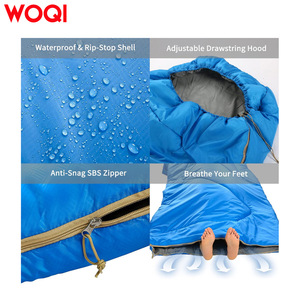 Saco de dormir rectangular Woqi para adultos, 75x40 pulgadas, impermeable, ligero, para camping, senderismo y viajes al aire libre. - Product Image 2