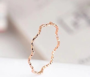 Minimalist Wavy Finger <b>Ring</b> for Women | Stainless Steel High-End Fashion <b>Ring</b> | <b>Adjustable</b> Smooth Design for Stylish Looks - Product Image 5