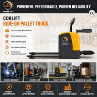 Transpalette Électrique Autoporté avec Plateforme Rabattable pour Centre de Distribution d'Entrepôt et Manutention de Matériaux CBD20-CBD40