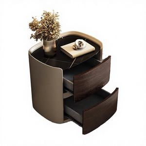 ชุดเฟอร์นิเจอร์ห้องนอนทันสมัย ตู้ข้างเตียงปรับระดับได้ 2 ลิ้นชัก ดีไซน์คลาสสิก แผงไม้ ดีไซน์มินิมอล เป็นมิตรกับสิ่งแวดล้อม - Product Image 4