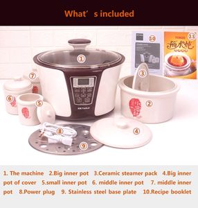 Tianji – cocotte-minute électrique de chine, cuiseur de santé en acier inoxydable OEM, cuiseur automatique à ragoût lent avec revêtement en céramique - Product Image 6