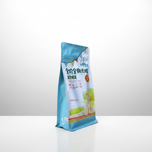 Chiusura lucida con chiusura a 8 lati con fondo piatto sacchetto di plastica con fondo quadrato sacchetto di cibo per uccelli pappagallo con cerniera - Product Image 2