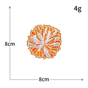 Parche Termoadhesivo de Lentejuelas para Pompones de Animadoras, Parche Bordado de Pompones Deportivos, Parche Bordado con Brillo <span class=keywords><strong>Darlin</strong></span> - Product Image 6