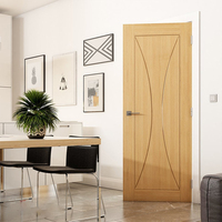   Porte d'entrée simple moderne en bois certifiée qualité, porte coupe-feu en bois, portes coupe-feu intérieures