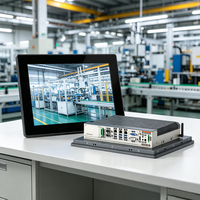 Panel PC Industrial Integrado de 15 Pulgadas, IP66, Sin Ventilador, 300nits, para Exteriores, con Pantalla Táctil de 10 Puntos