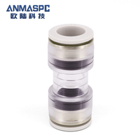 ANMASPC HDPE câble à Fiber optique coupleur de microduct droit connecteur de conduit de télécommunication à Fiber soufflée pour FTTX Ftth
