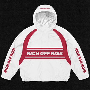 Conjunto Deportivo Rich Risk para Hombre, Chaqueta Cortavientos con Capucha y Pantalones, Estampado Deportivo, Secado Rápido, Poliéster, Ropa Deportiva de Invierno - Product Image 4