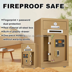 Coffre-fort ignifuge pour documents, coffre-fort <span class=keywords><strong>secret</strong></span>, serrure à combinaison numérique, coffre-fort en acier pour argent, pour la maison, l'hôtel - Product Image 3