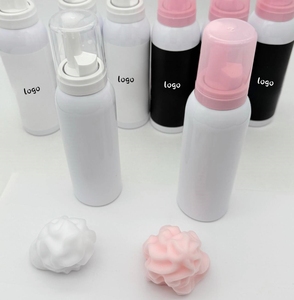 Shampooing fouetté pour extension de cils personnalisé de marque privée 100ml Mousse nettoyante à la fraise en matière plastique blanche et rose - Product Image 3