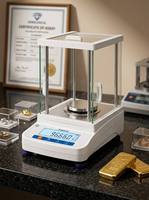 Balance numérique manuelle en plastique JINGFEI JA5003, capacité 500g, précision 0,001g, avec calibration
