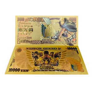 5 <span class=keywords><strong>billetes</strong></span> de 10.000 yenes de Bleach Anime, billete de manga japonés clásico con lámina dorada para colección de recuerdos infantiles, regalo - Product Image 3