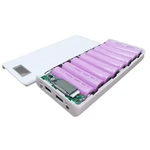 DIY נייד powerbank מקרה אין סוללה 18650 10000mah