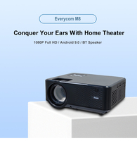 Everycom M8 Vidéo Support 1080P Projecteur de cinéma 4k Wifi Vidéo Smart Led Meilleur prix de projecteur Hd Led Projecteur