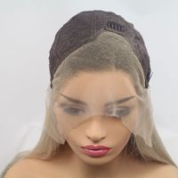 Perruque longue en dentelle synthétique ombrée | Dégradé blond doré avec effet d'ombre de racine | Fibres respectueuses de la chaleur pour les mariages de plage