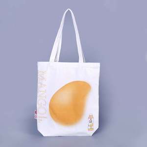 Sac fourre-tout en toile de coton calicot naturel en gros personnalisé avec logo, sacs en toile promotionnels, impression personnalisée - Product Image 2