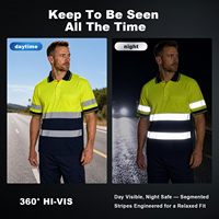 SMASYS Vente en gros de polos de sécurité respirants et légers, vêtements de travail, logo personnalisé, bande réfléchissante haute visibilité