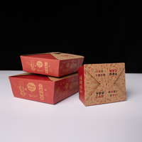 Boîte à emporter jetable en papier kraft rectangulaire avec couvercle transparent, personnalisable avec logo OEM, vente en gros, boîte alimentaire écologique – Offre Spéciale