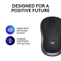 Souris sans fil Logitech M186 2.4GHz avec mini récepteur USB Design portable bureau ordinateur portable souris de bureau