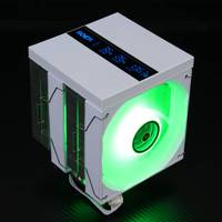 HDT Direct Touch White Black Dual Tower Heat Sink Cpu Cooler Fan Wholesales Cpu Cooling Fan Top Digital Display