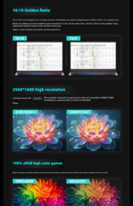 Firebat Ryzen7 14นิ้ว8745HS แล็ปท็อปสำหรับเล่นเกม CPU RAM 32GB RAM 1TB ROM Windows 11แล็ปท็อปใหม่เอี่ยม - Product Image 6
