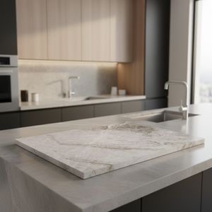 Grandes dalles de quartzite Taj Mahal, surface en pierre de quartz, finition cristalline. - Product Image 6