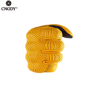 Gants de moto en cuir de chèvre véritable <span class=keywords><strong>pour</strong></span> hommes, <span class=keywords><strong>hiver</strong></span>, motocross, écran tactile, protection des articulations des poings, <span class=keywords><strong>pour</strong></span> usage <span class=keywords><strong>d</strong></span>écontracté en extérieur - Product Image 6