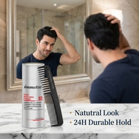 Fibres capillaires en kératine de marque privée 28g – Poudre épaississante instantanée qui dissimule la perte de cheveux, aspect naturel – Fibres capillaires densifiantes en gros