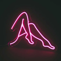 Vente directe d'usine Sexy Logo Neon Sign Acrylique Personnalisé Home Room Decor Lips Led Neon Sign