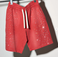 Short en coton délavé personnalisé grande taille, respirant, de haute qualité, avec logo sur mesure, tendance