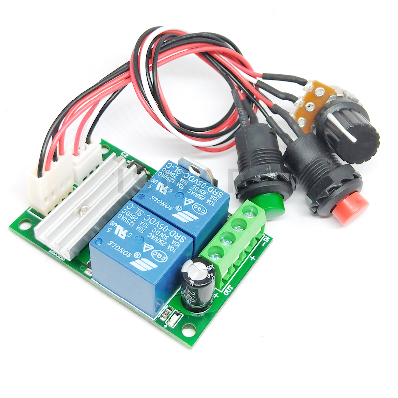 Hsthe Sea 2PCS 6V 12V 24V 3A 80W PWM Motor-Drehzahlsteller,DC drehzahlregler,Motordrehzahl Schalter Controller-(PWM) Einstellbarer Umkehrbarer