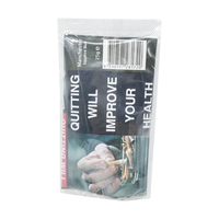 Vente en gros de pochette vide en plastique imprimée à rouler à la main pour feuilles de tabac 25g 30g sac de substituts de tabac à fumer