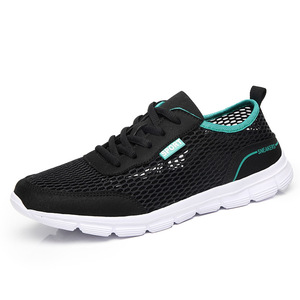 Mesh Fabric Solid Color Casual Sports Running Shoes Summer Korean Style Lightweight Outsole Front <b>Laces</b> - Product Image 6