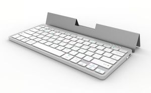 Multi-Device Ultra-Slim Universal Portable Slim 78keys Rechargeable bluetooth Keyboard with case <b>Stand</b> - Product Image 5