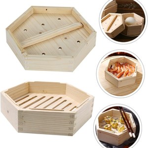 Nuevo vaporizador de madera, forma hexagonal, vaporizador de bambú, estilo antiguo, caja para sushi. - Product Image 1