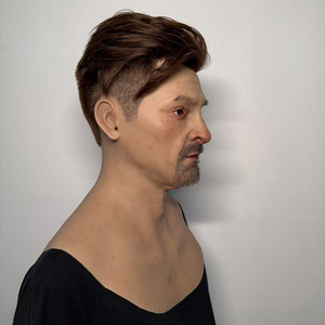 Máscara de Fiesta, Máscara Facial de Adolf, Máscara Completa Realista de <span class=keywords><strong>Hombre</strong></span>, Máscara de Halloween, Cosplay, Fiesta, Prótesis Facial para Disfraces - Product Image 2