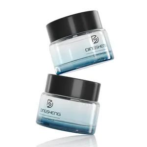 50G Luxe Private Label Huidverzorging Gezichtsreiniger Whitening Gezichtsmasker Glas Lege Pot Huidverzorging Zalfpotje