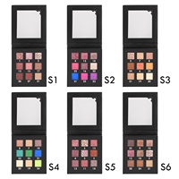 Palette de fards à paupières pressés multichromes 9 couleurs hautement pigmentés, effet glamour, personnalisable en gros avec marque privée