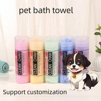 Peignoir pour animaux de compagnie en PVA super absorbant et écologique, séchage rapide, confortable et chaud, pour chiens et chats, avec logo personnalisé
