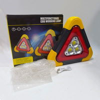 Lumière d'urgence solaire Led, Triangle Portable Rechargeable, 30 cm, lumière à faisceau large, pour la réparation d'une voiture, signe d'avertissement, Camping, randonnée