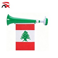 Drapeau national du Liban de haute qualité, ensemble d'accessoires de football sur le thème du Liban 2026, idéal pour les événements sportifs