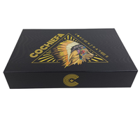Boîte magnétique en papier carton de luxe de qualité supérieure noire personnalisée avec emballage avec logo boîtes cadeaux pliantes avec couvercle magnétique