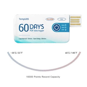 식품 육류 물류 온도 기록용 일회용 USB 콜드 체인 데이터 로거 PC 연결 - Product Image 3