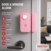 Al por mayor, alarma magnética recargable por USB-C de 130 dB para puertas y ventanas, sensor de seguridad, dispositivo antirrobo portátil de ABS, OEM ODM