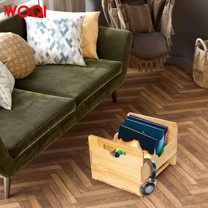 Woqi Cổ Điển Thùng Gỗ Xử Lý Thông Vinyl Kỷ lục Lưu Trữ <span class=keywords><strong>Cube</strong></span> Organizer Hộp Nghệ Thuật Tình Yêu Album Bộ Sưu Tập Lưu Trữ Trang Trí - Product Image 4