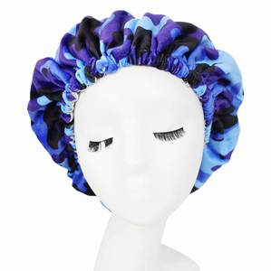 Bonnet en velours satiné double face réversible avec logo personnalisé pour femme, tailles adultes, turban de mode, vente en gros - Product Image 3