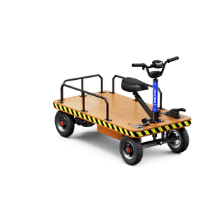 Транспортная тележка 1 тонна, четырехколесная, электрическая, для оптовой торговли, логистики, перемещения грузов, большая, устойчивая - Product Image 2