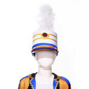 Chapeau de fanfare pour enfants, chapeau de batteur, chapeau avec plumes, uniforme cosplay, fête, accessoires drôles pour enfants - Product Image 3