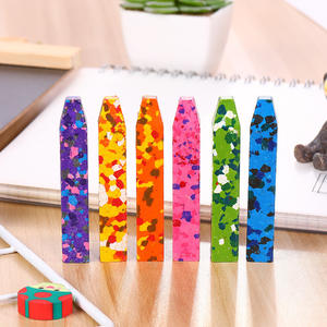 Новые разноцветные камуфляжные мелки в полоску, 6 цветов в коробке, Детские карандаши для граффити - Product Image 4
