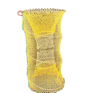 Großhandel Fischernetz Shrimp Cage Nylon lange Fisch falle Cast Net Cast zu verkaufen